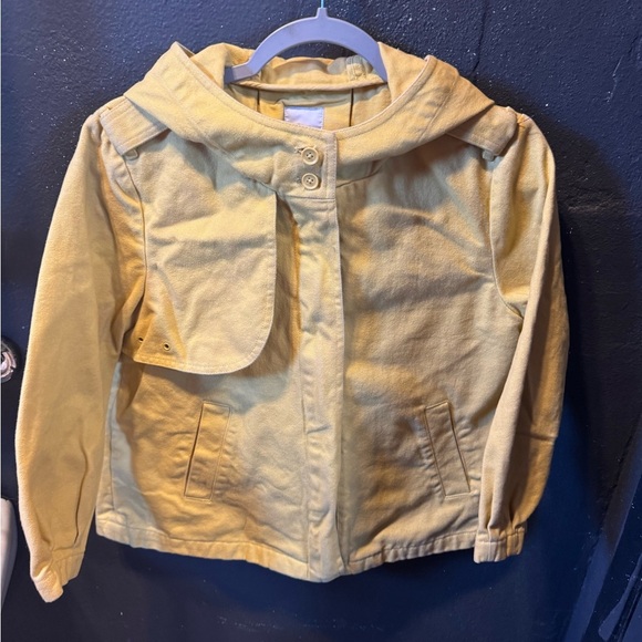 Women’s Gap Yellow 3/4 Sleeve Cotton Jacket Size Small - Picture 1 of 4